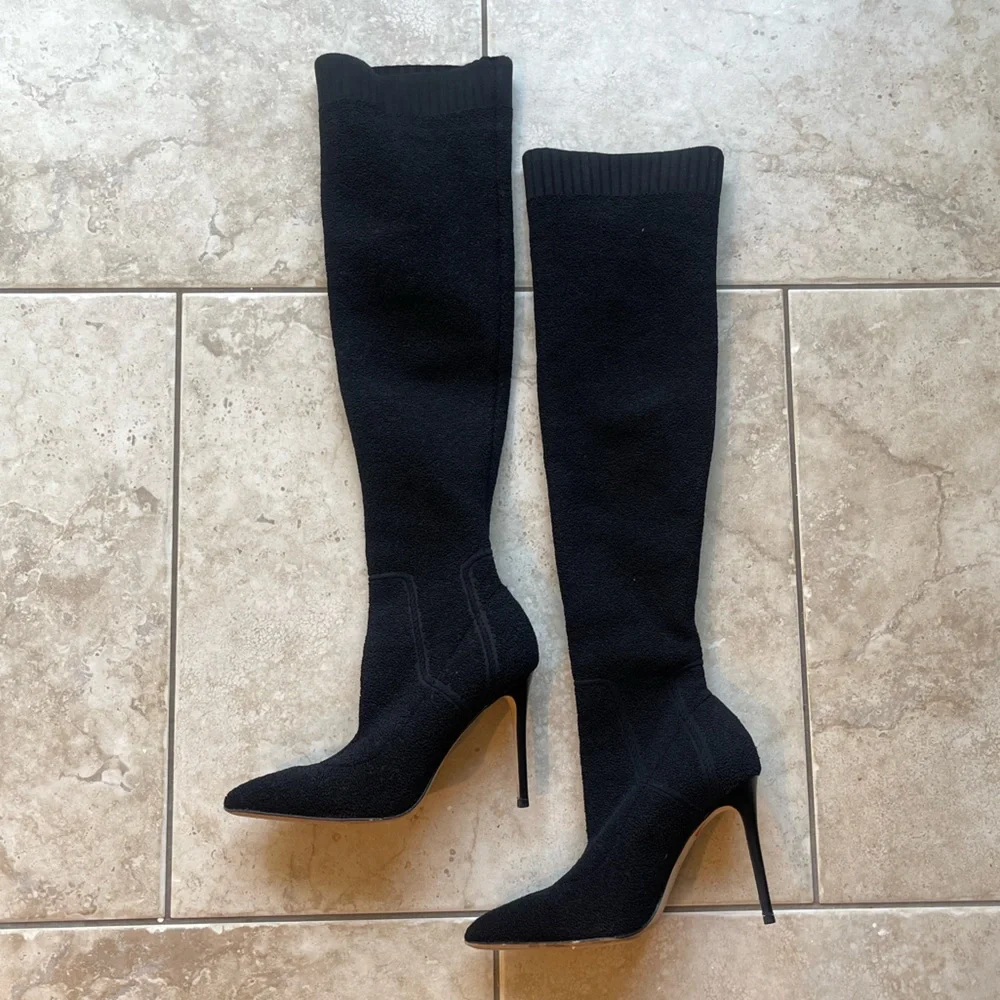 PAIGE jessamine over the knee stretch knit boots